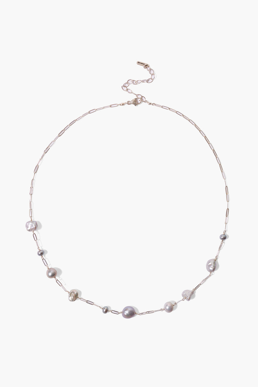 Kaia Short Necklace White Pearl